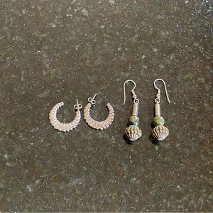 silver earrings $7 if bundled